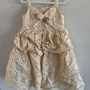 Blueberi Boulevard Girls Eyelet Lace Party Dress – Size 6